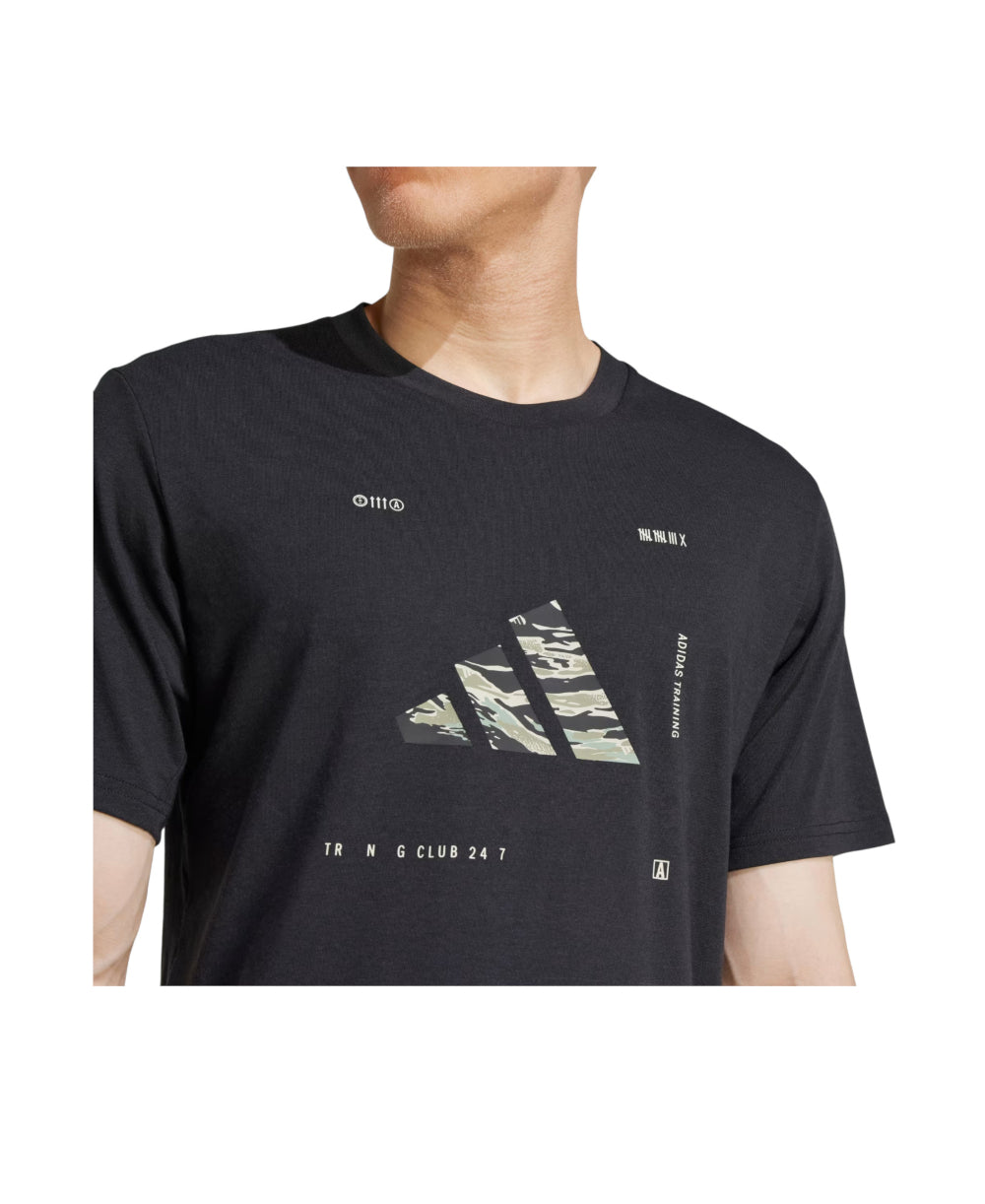 ADIDAS Climacool Training Camo Logo Graphic vyriški marškinėliai